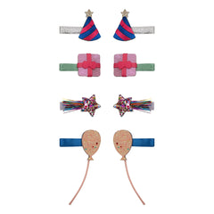 Mimi & Lula - Set de 8 Mini Horquillas para Fiesta de Cumpleaños | Rosa