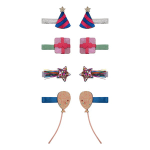 Mimi & Lula - Set de 8 Mini Horquillas para Fiesta de Cumpleaños | Rosa