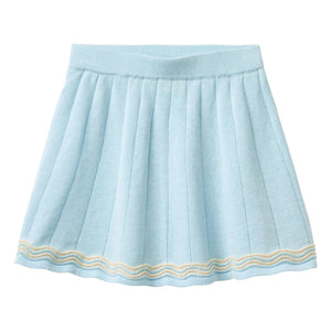 Copenhagen Colors - Falda de tenis de algodón orgánico de punto | Azul hielo