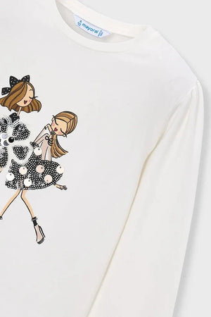 Blusa de manga larga de algodón para niños Mayoral