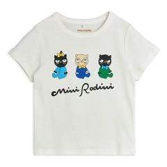 Mini Rodini - Camiseta animal de algodón orgánico | Blanco