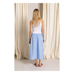 Smallable Woman - Falda de rayas Bruna | Azul claro