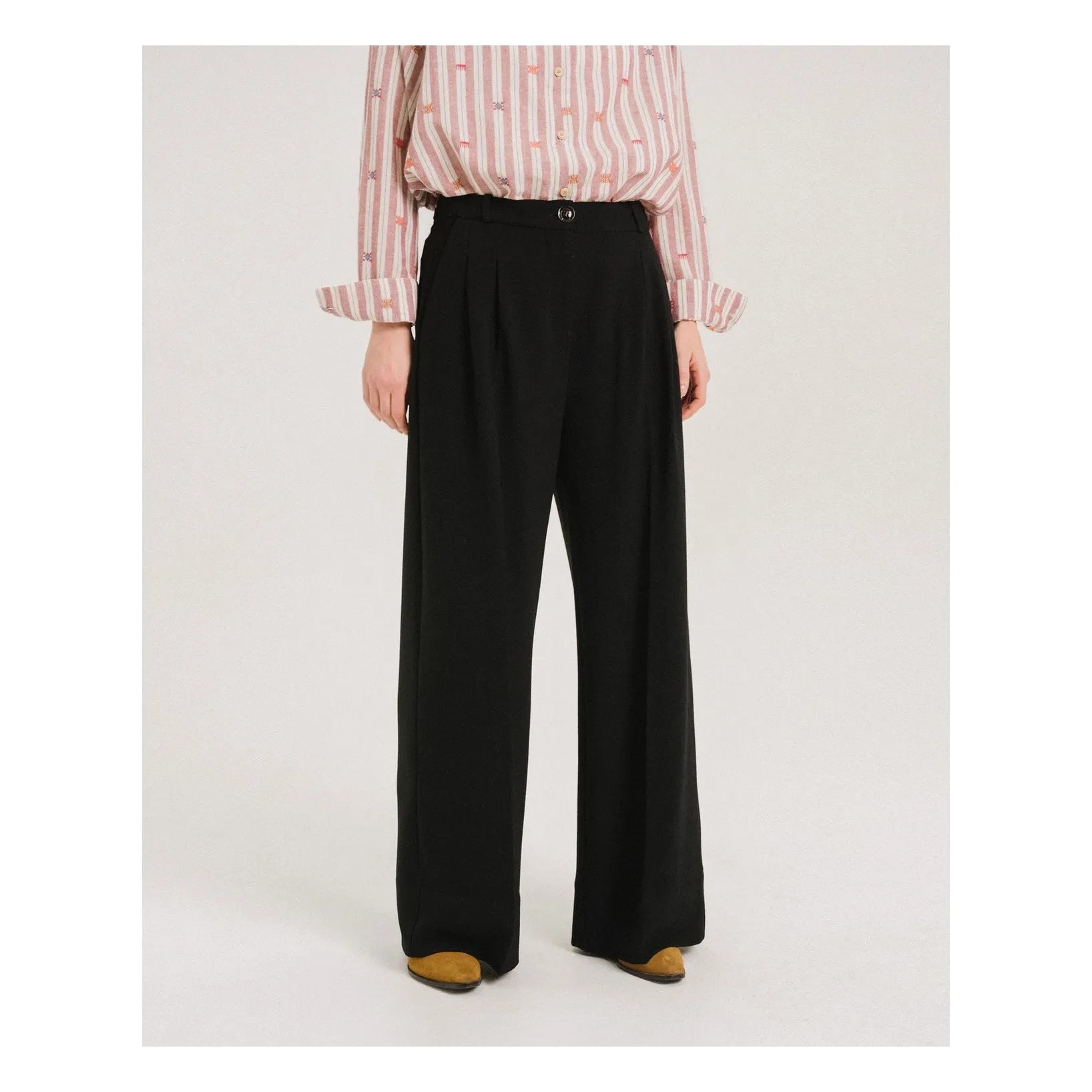 Tinsels - Uptown Bol Paça Pantolon | Siyah