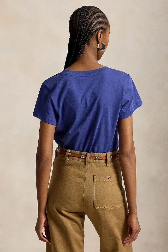 Camiseta básica de algodón Polo Ralph Lauren para mujer