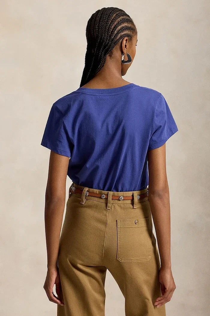 Camiseta básica de algodón Polo Ralph Lauren para mujer
