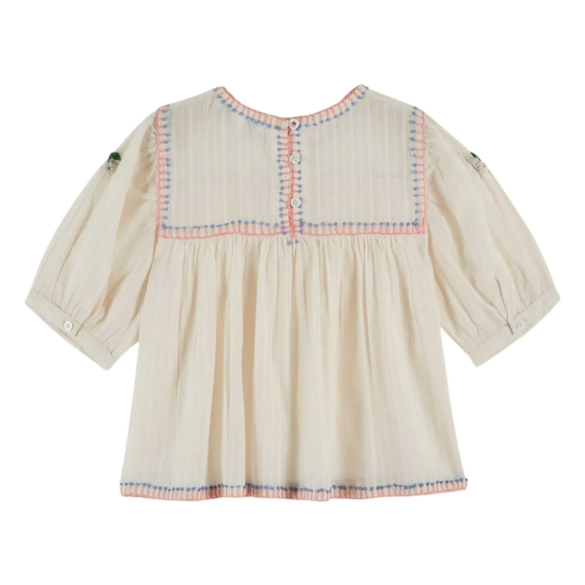 Emile et Ida - Blusa bordada | Crema