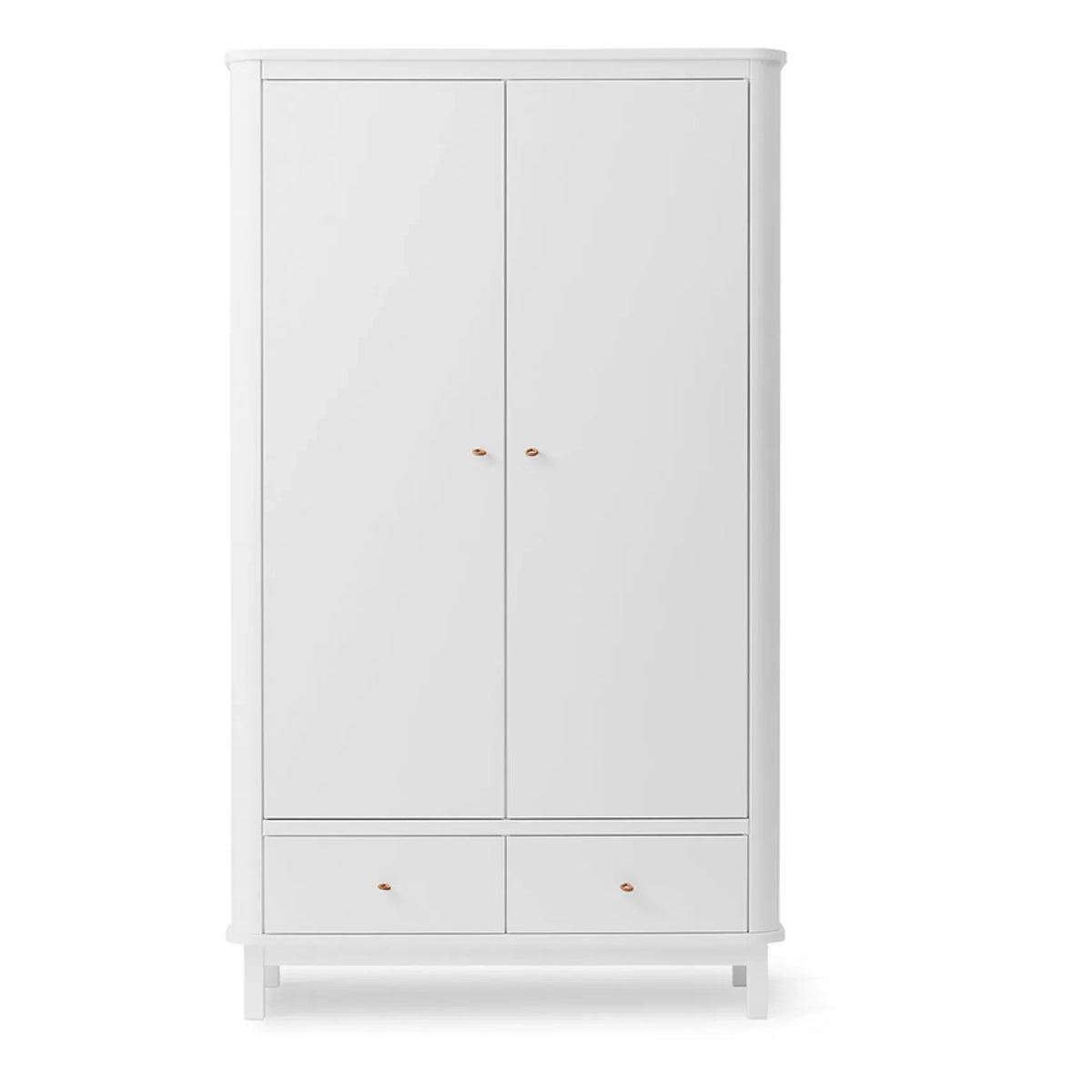 Oliver Furniture - Armario de abedul de 2 puertas | Blanco