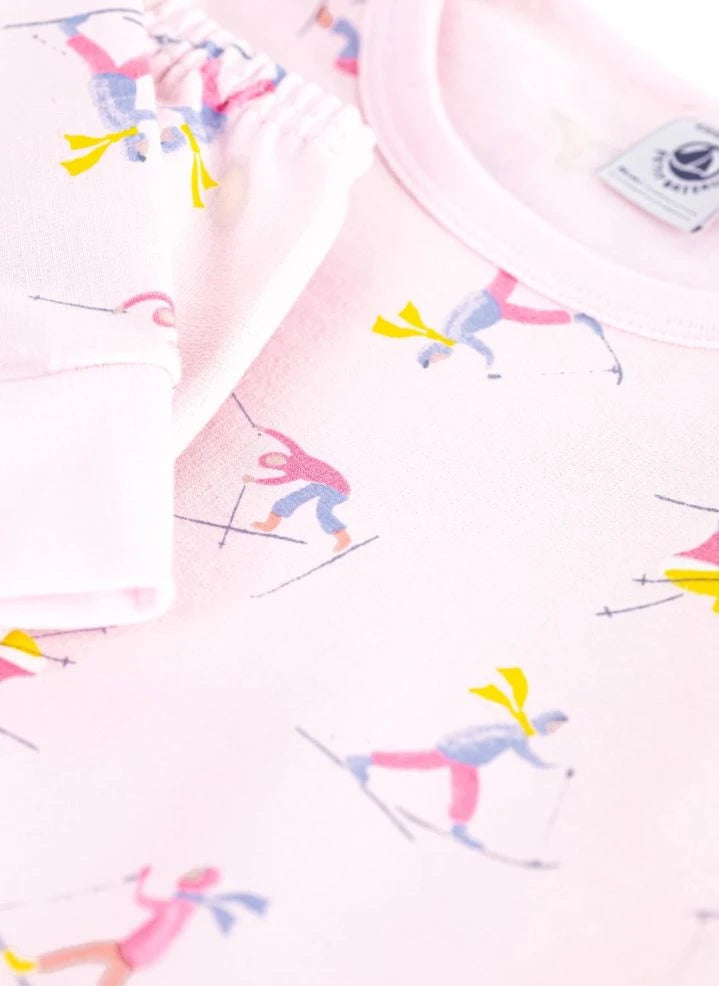 Petit Bateau - Pamuklu Pijamalar Kayakçılar | Pembe