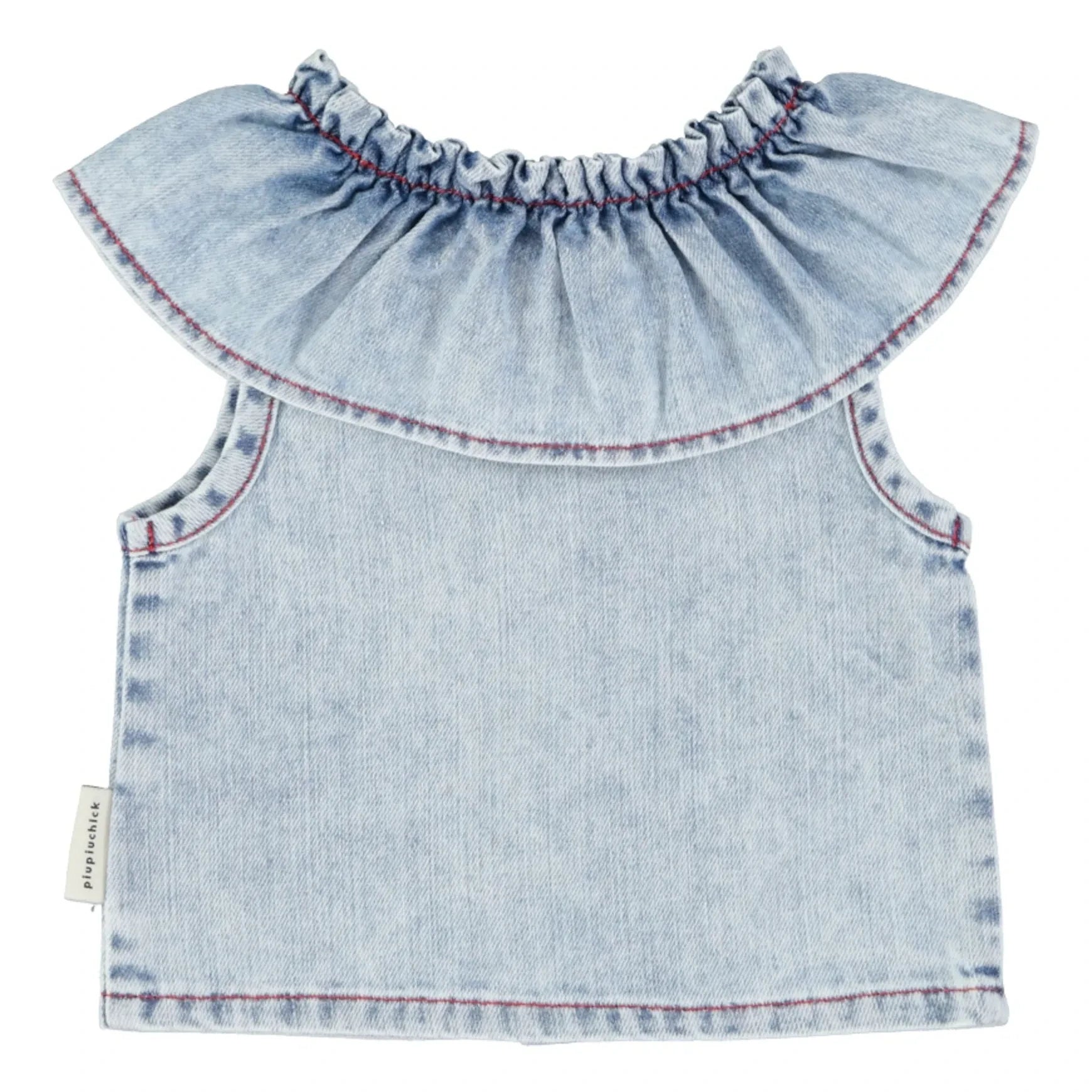 Piupiuchick - Blusa vaquera sin mangas Etoile | Azul lavado