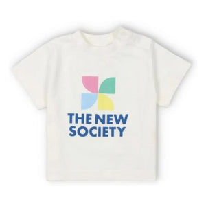the new society - Camiseta con el logo "Mykonos Baby" | Crudo
