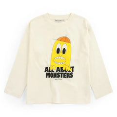 Bobo Choses - Camiseta Lemon All About Monsters de Algodón Orgánico | Crudo