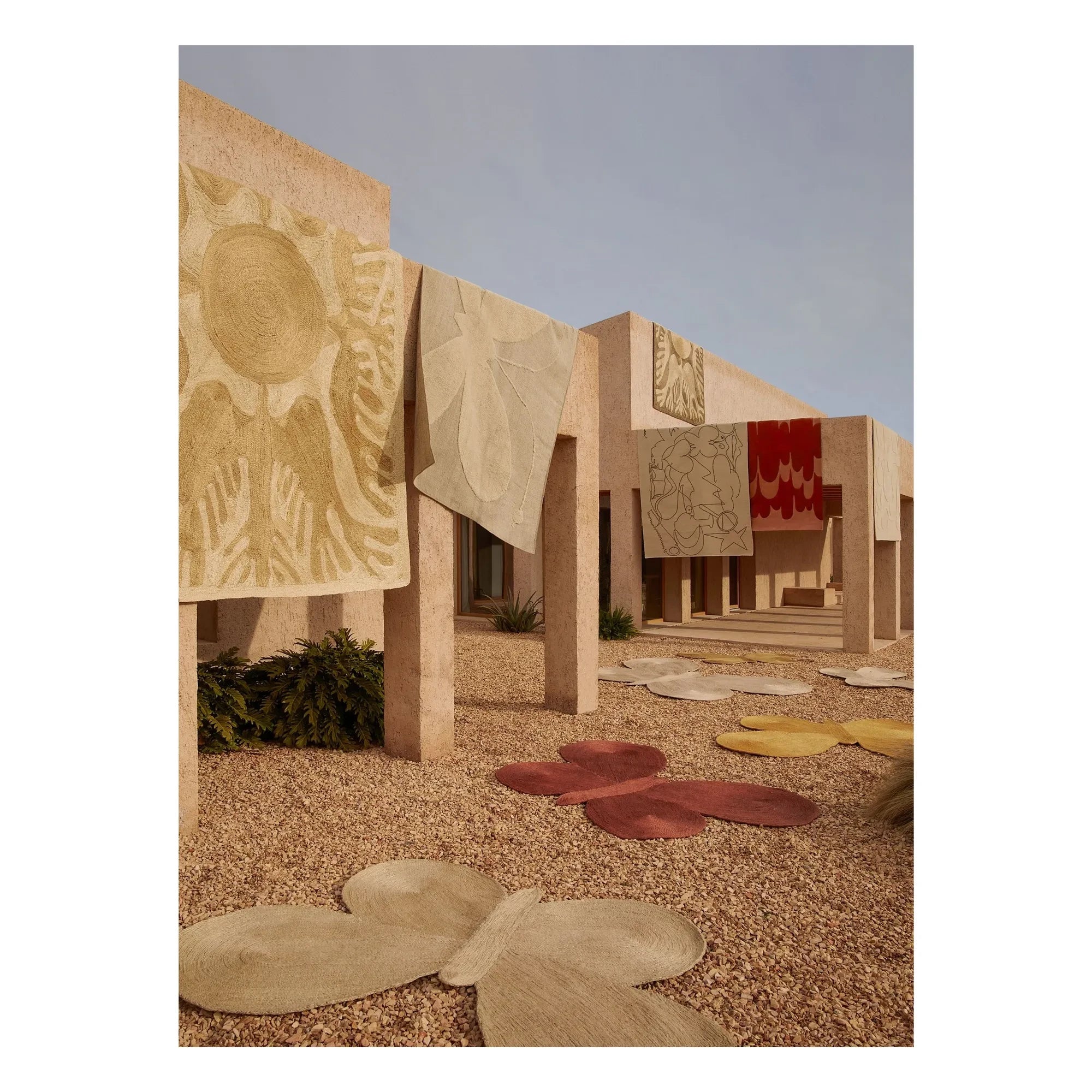 Nanimarquina - Kelebek jüt halı, Lucia Eames | Terracotta