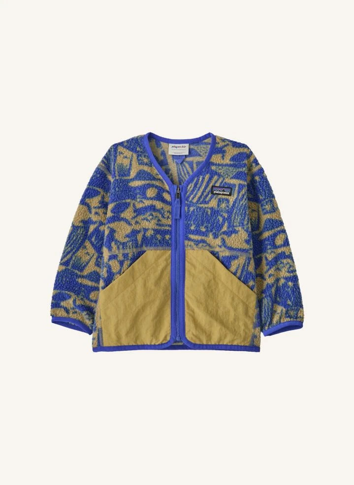 Patagonia - Chaqueta polar tipo shearling de fibra reciclada | Azul