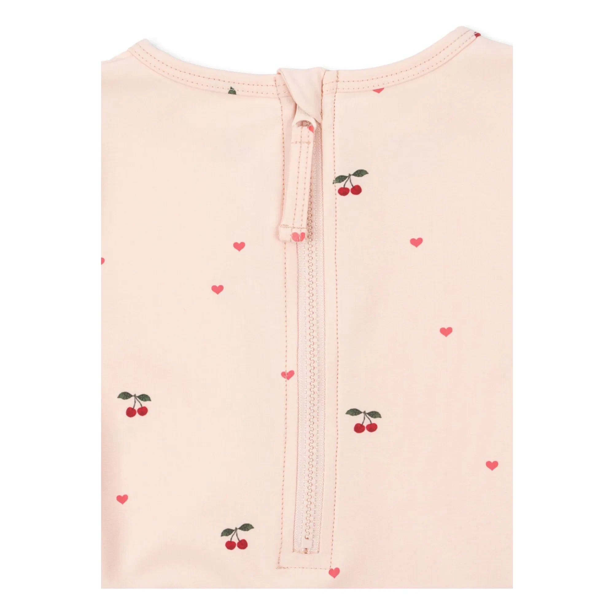 Konges Sløjd - Traje de baño de manga larga Merle Cerises Fibras Recicladas | Rosa claro