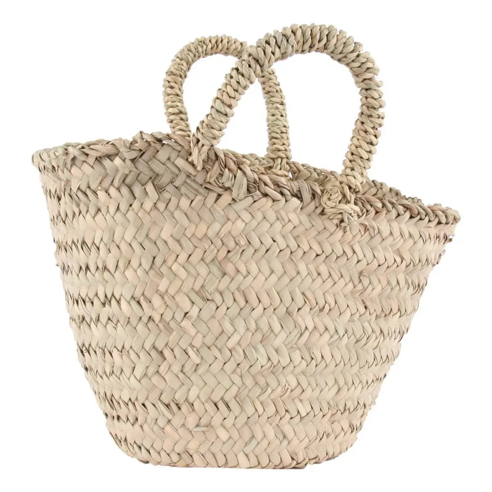 Cosydar - Cesta de hojas de palma tejida para niños
