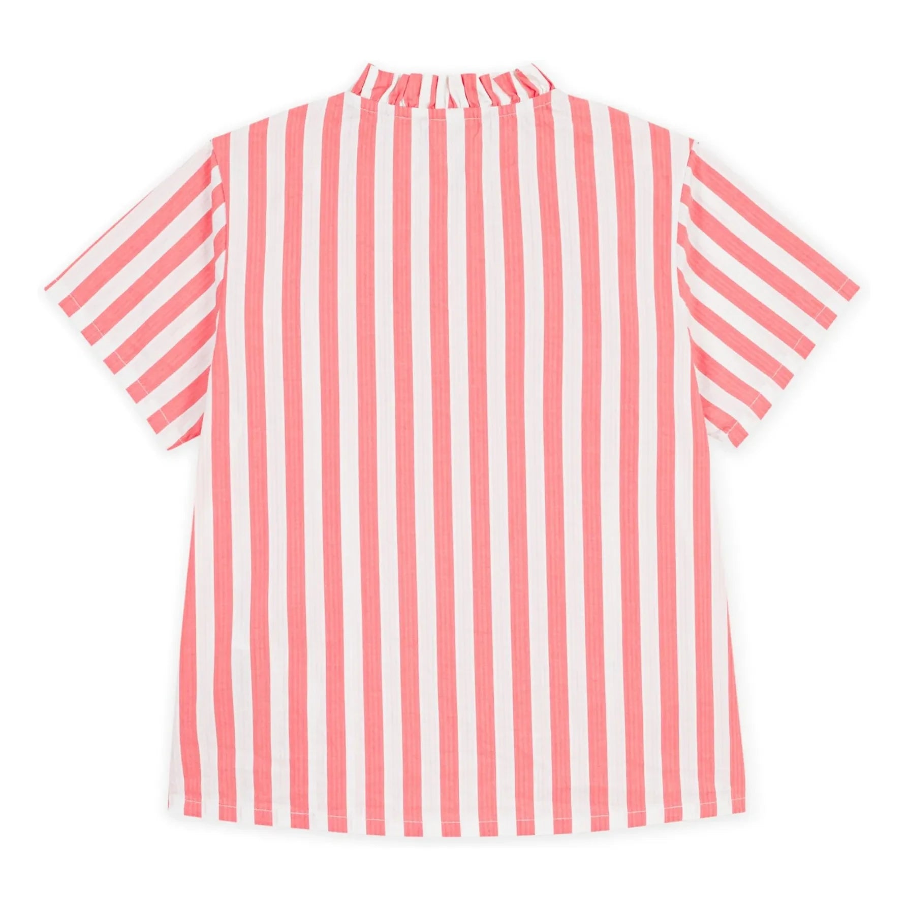 Petit Bateau - Blusa de algodón orgánico a rayas | Coral