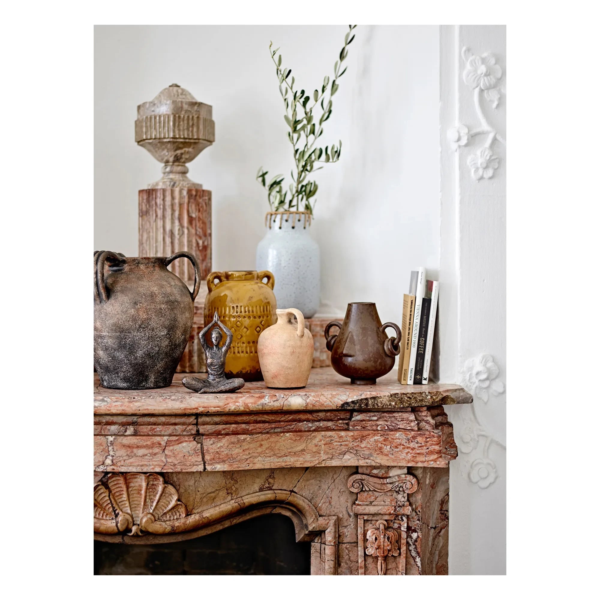 Bloomingville - Tarun Tarro Cerámico Decorativo | Marrón