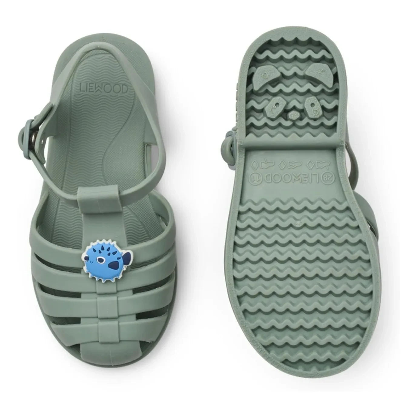 Liewood - Sandalias Bre Charms Pez Globo | Caqui