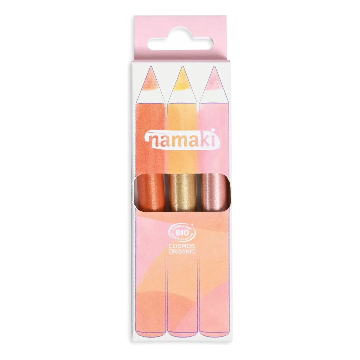 Namaki - Lápices diarios con purpurina - Set de 3 | Oro
