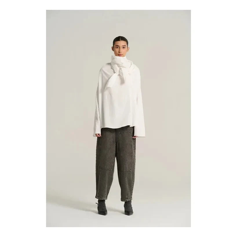 Virginie de Vinster - Marcel Cotton Poplin Bluz | Nuage