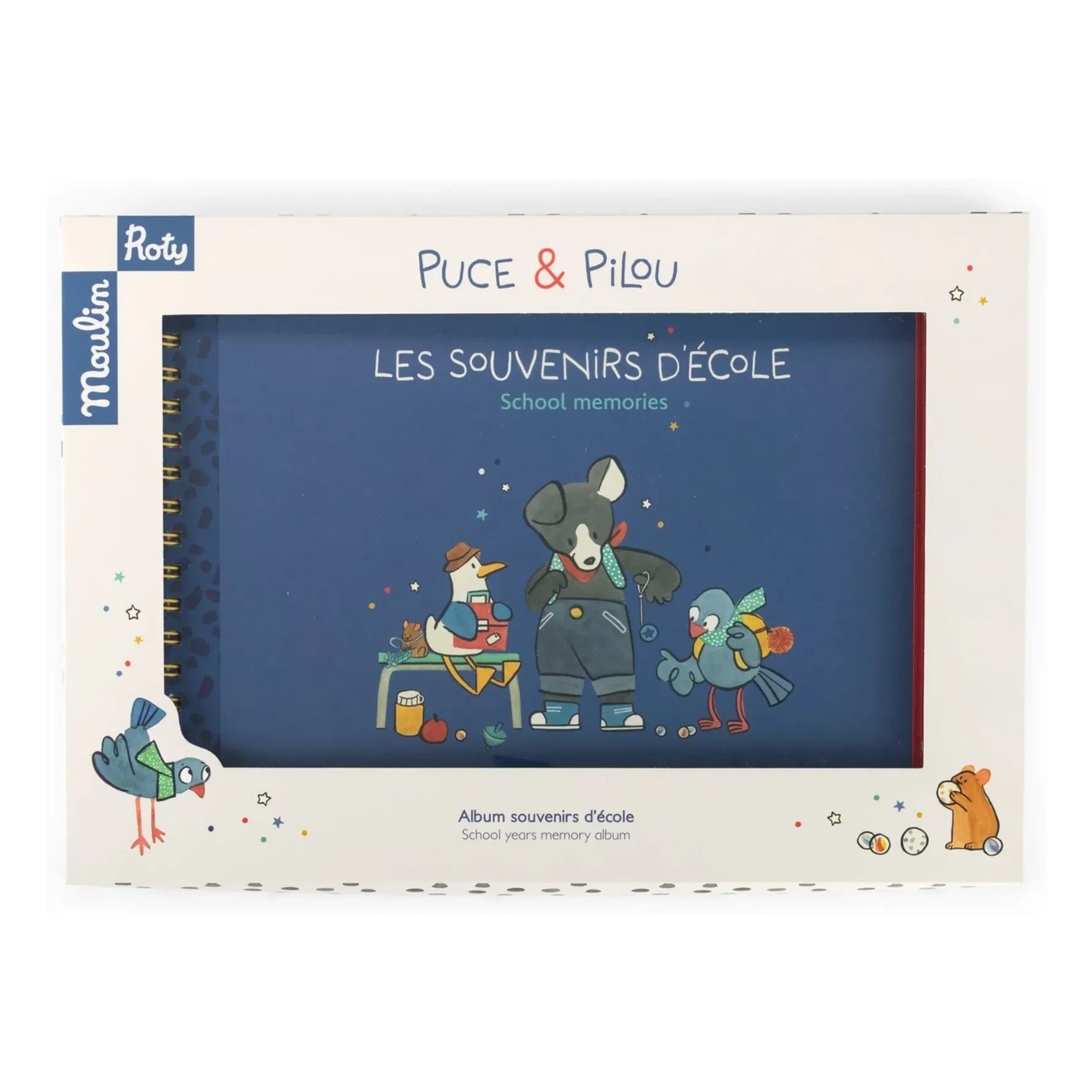 Moulin Roty - Álbum de recuerdos de la escuela - Puce & Pilou