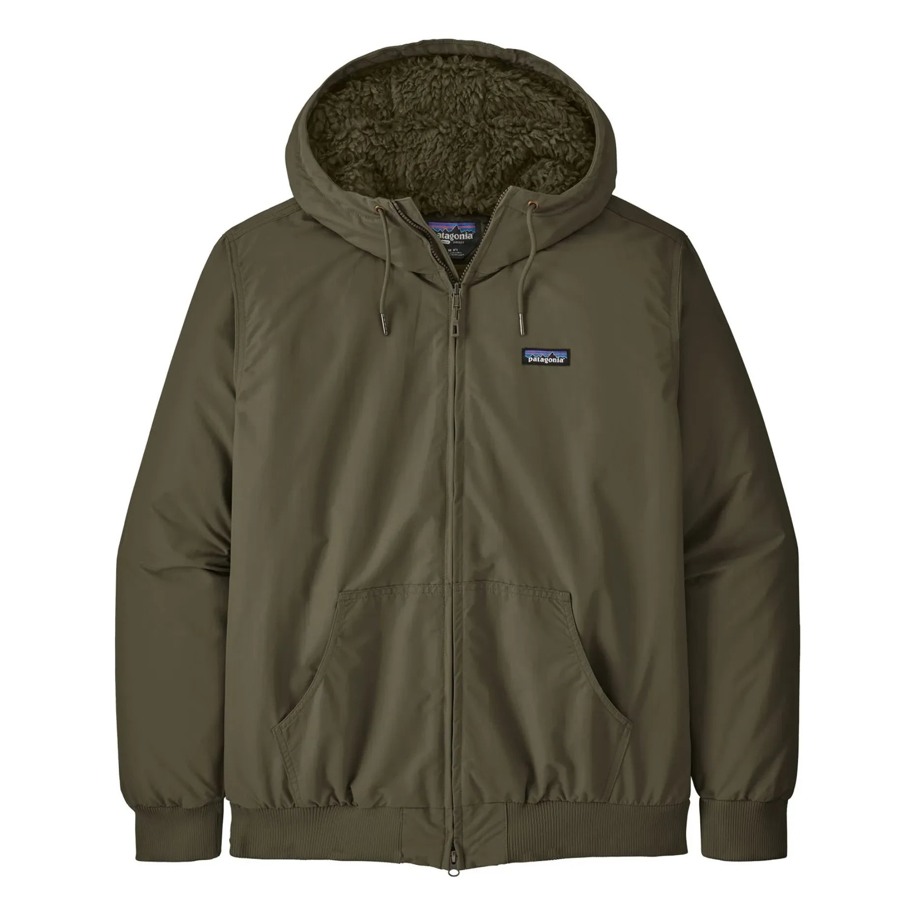 Patagonia - Chaqueta con capucha de fibra reciclada Isthmus | Caqui