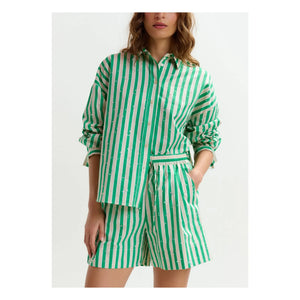 Essentiel Antwerp - Camisa a rayas Jelief | Verde