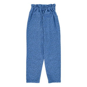 Sisters Department - Pantalones de leopardo de algodón | Azul