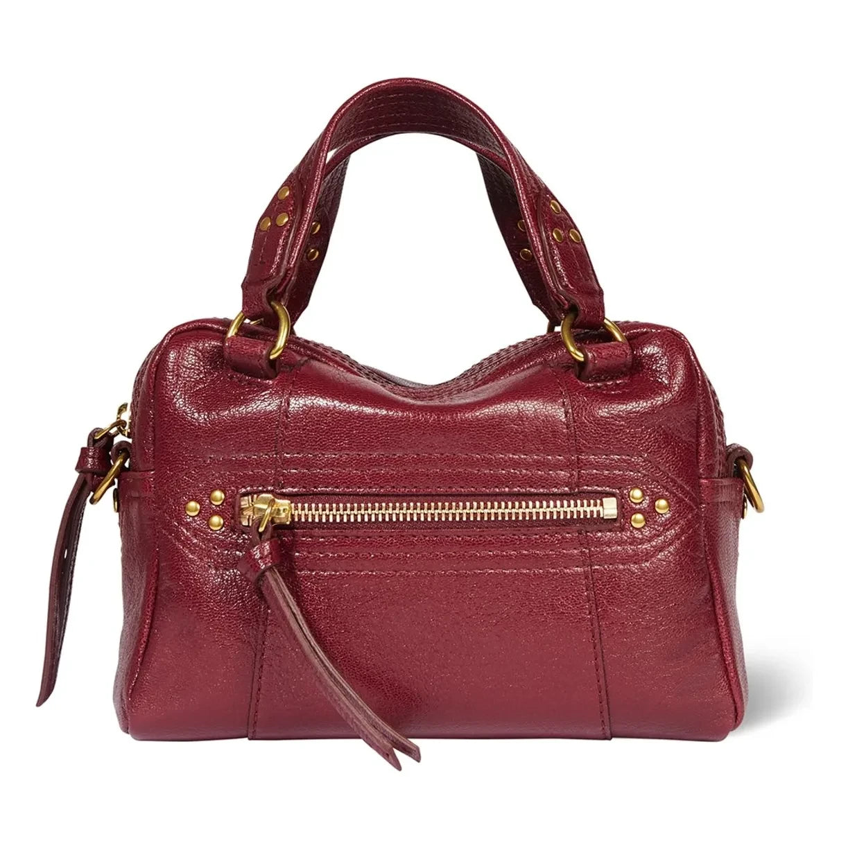 Jérôme Dreyfuss - Bolso de cabra Lucky Bowling Mini | Burdeos
