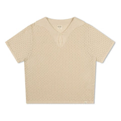 Matona - Polo de algodón orgánico con calado | Crema