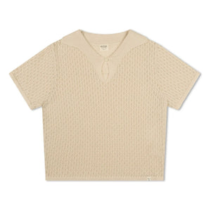 Matona - Polo de algodón orgánico con calado | Crema