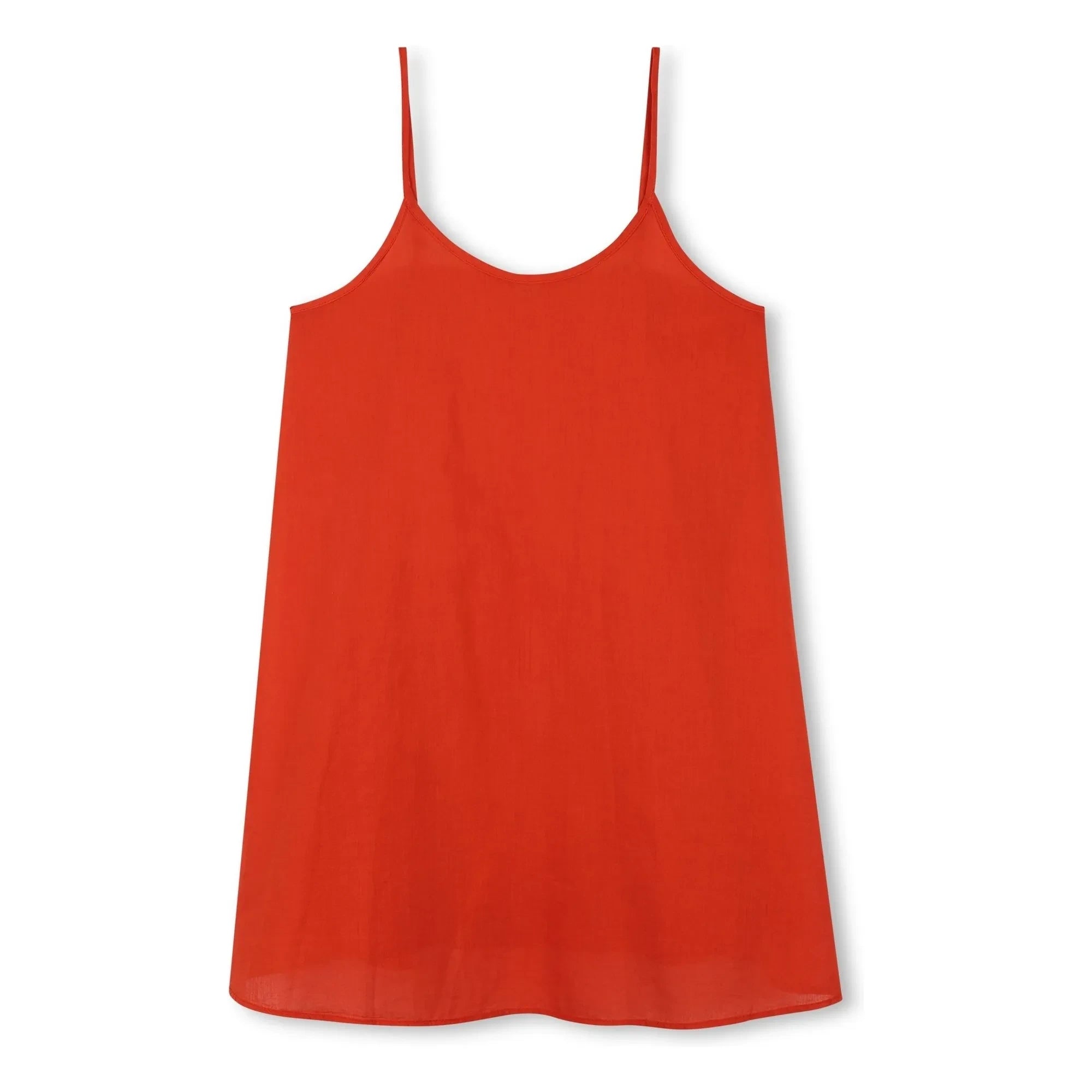 Zadig & Voltaire - Vestido de volantes con botones | Naranja sanguina