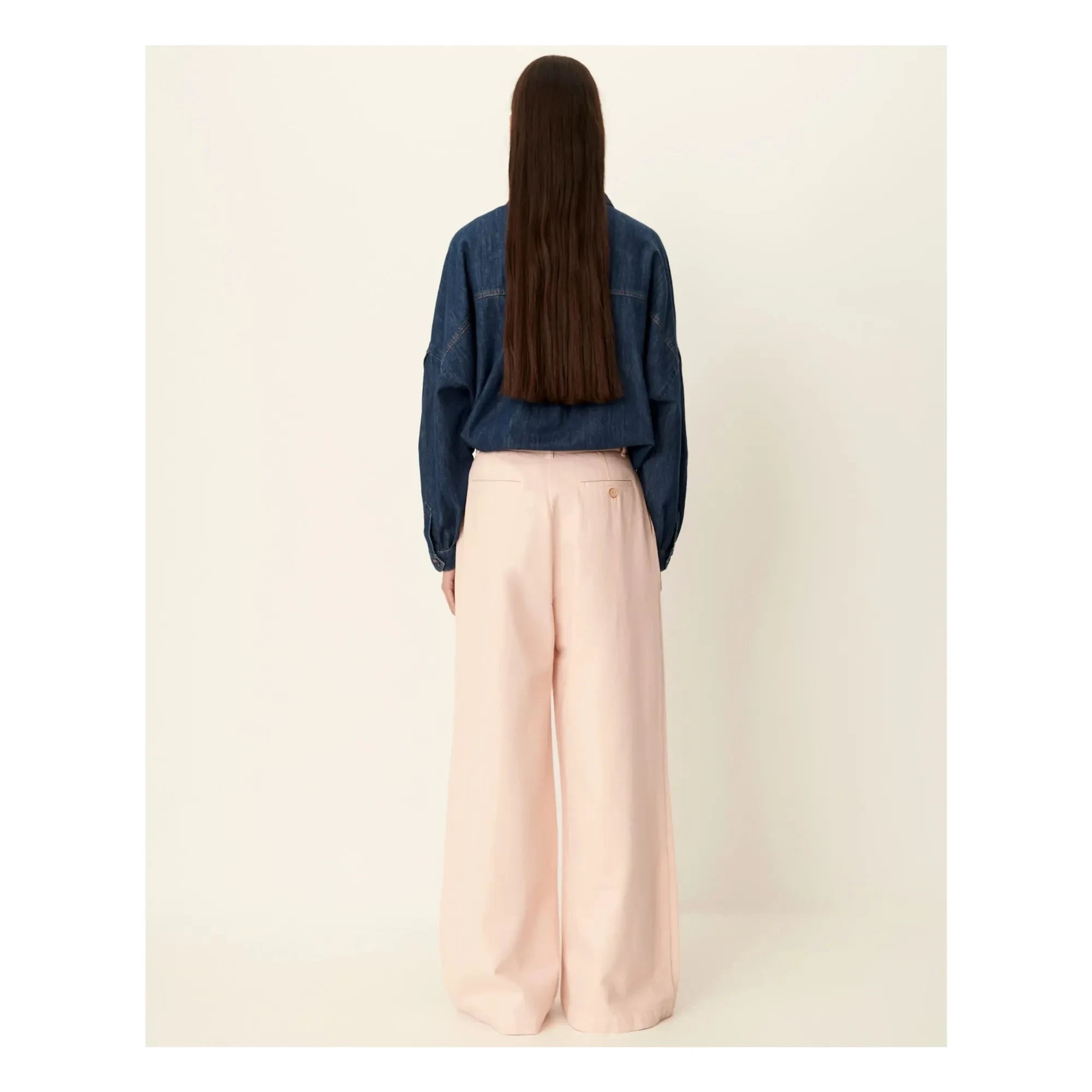 Sessùn - Pantalones de algodón Tamayo | Rosa Claro