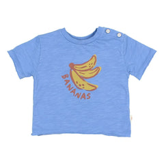 Búho - Camiseta de bebé de algodón orgánico Muz | Azul índigo
