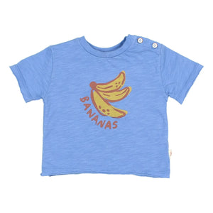 Búho - Camiseta de bebé de algodón orgánico Muz | Azul índigo
