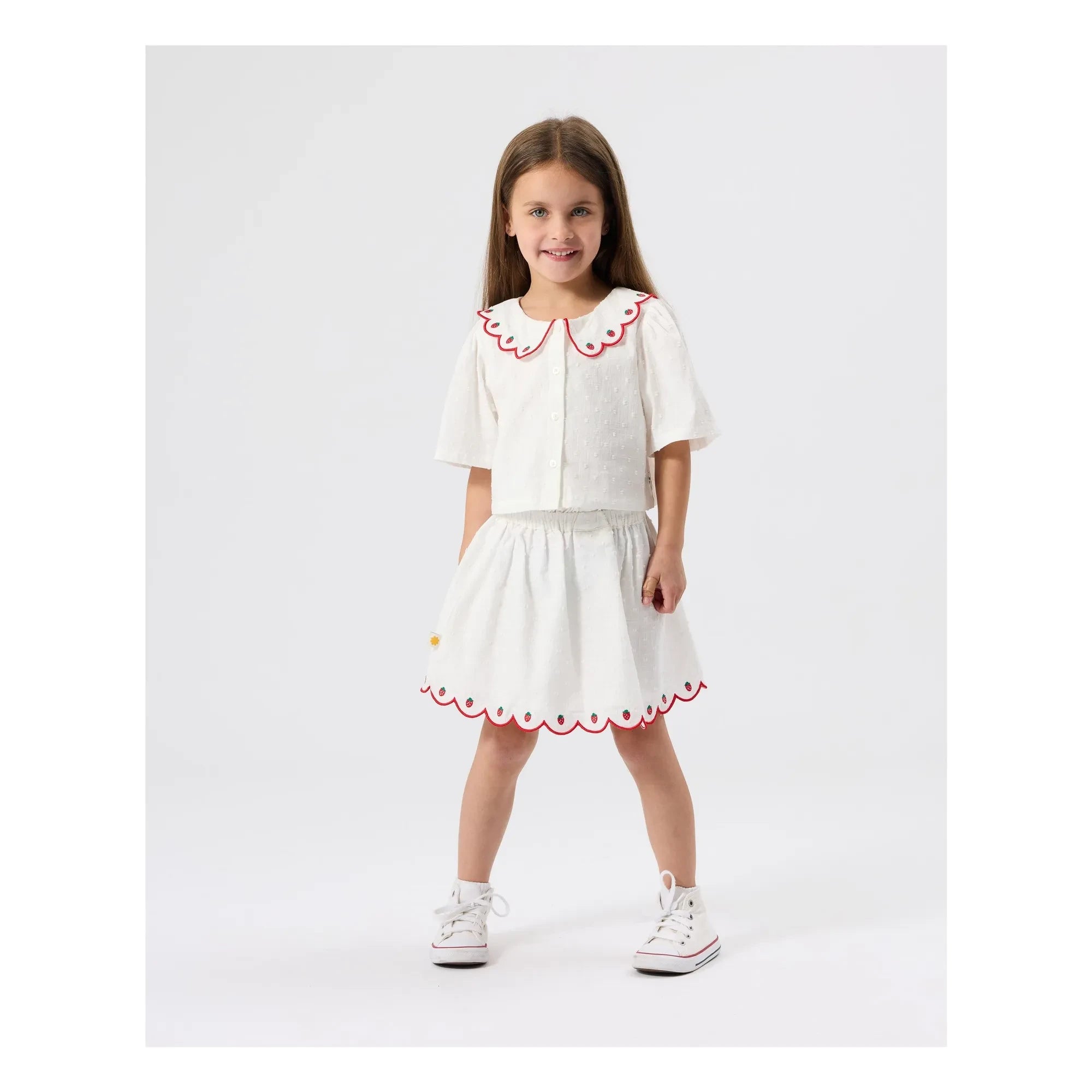 Goldie + Ace - Falda fresa | Marfil