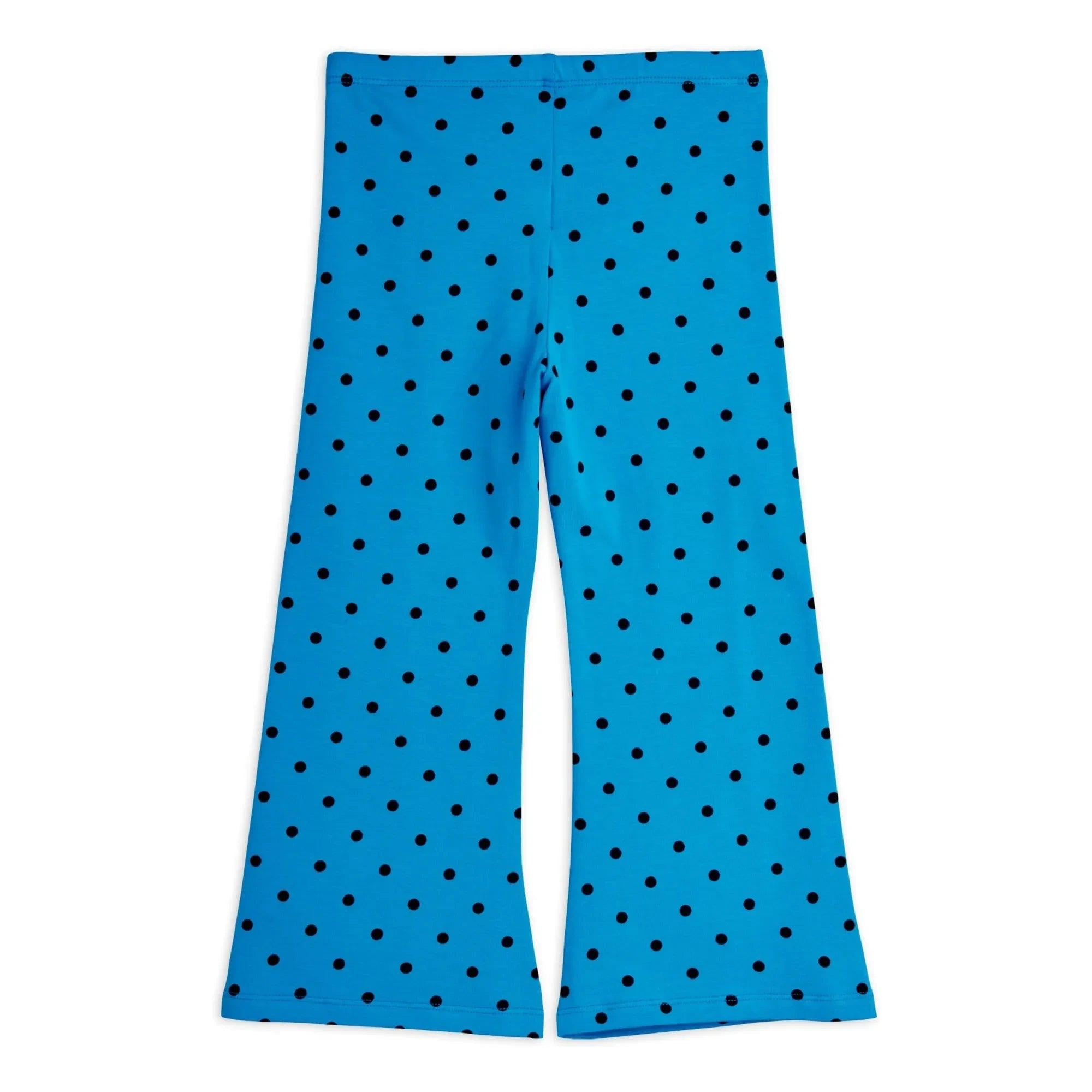 Mini Rodini - Pantalones acampanados de algodón orgánico | Azul azur