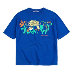 Bobo Choses - Camiseta de algodón orgánico Herbalist | Azul real