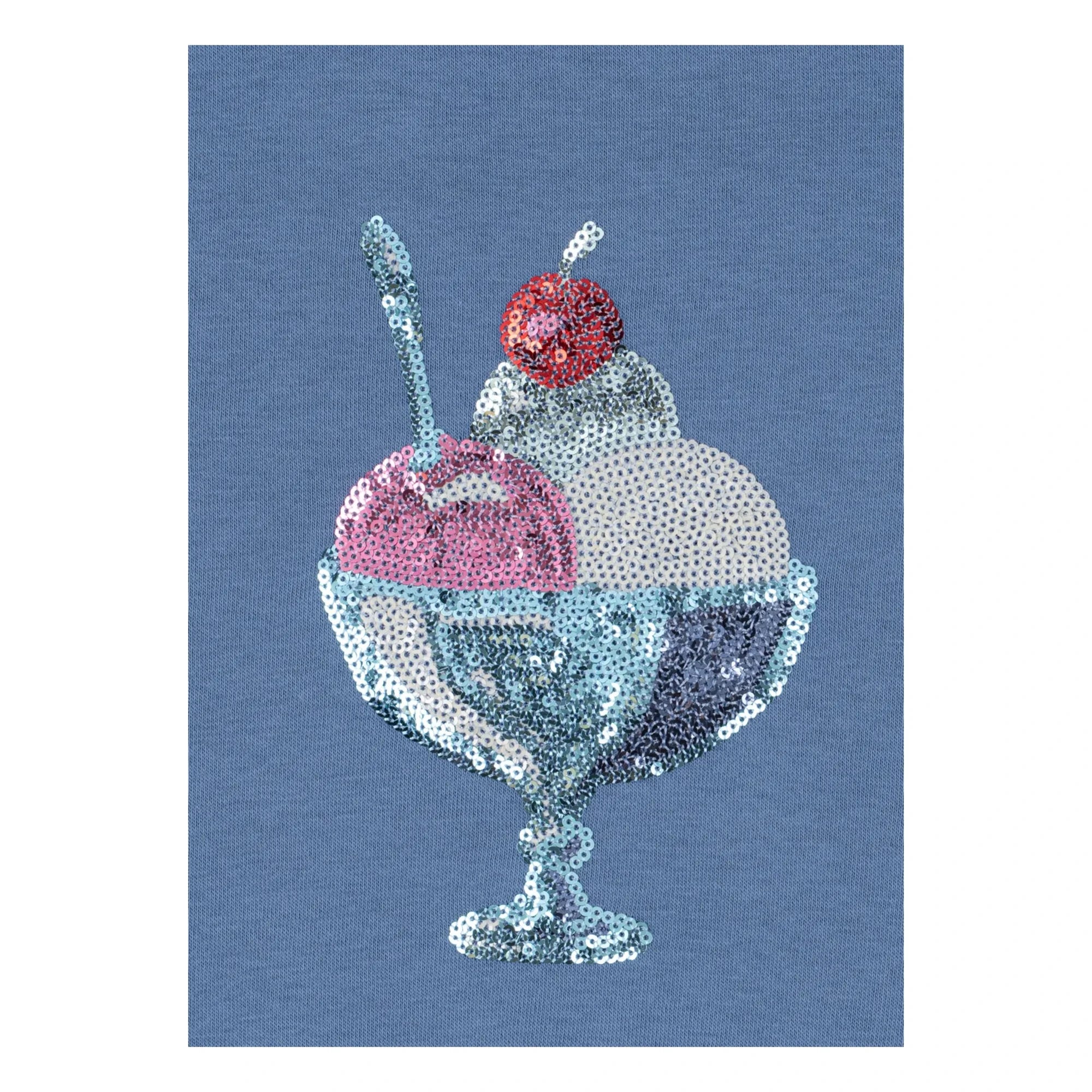 Konges Sløjd - Sudadera Loumilla Glaces Algodón Orgánico | Azul