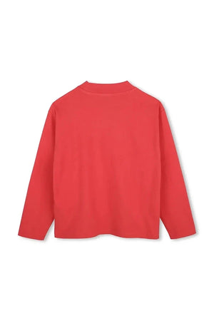 Blusa de algodón de manga larga para niños