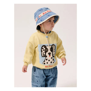 Bobo Choses - Sudadera de algodón orgánico con estampado dálmata para bebé | Amarilla