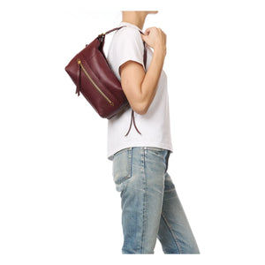 Jérôme Dreyfuss - Bolso Lucky Hobo Cabra | Granate