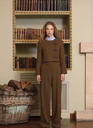 Maria de la Orden - Chaqueta de Tweed Joséphine | Beige marrón