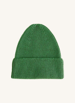 Hvid - Gorra Fonzie de lana merino | Verde