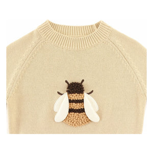 Donsje - Sudadera de algodón orgánico Valenthe Abeille | Amarillo claro