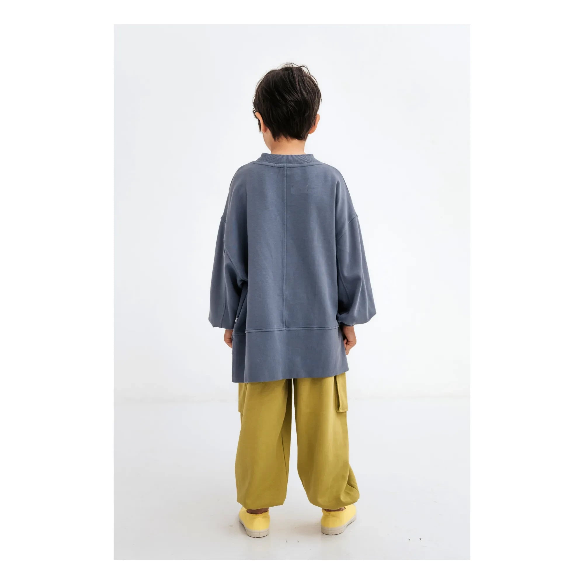 Repose AMS - Sudadera de algodón orgánico en forma de caja | Gris carbón
