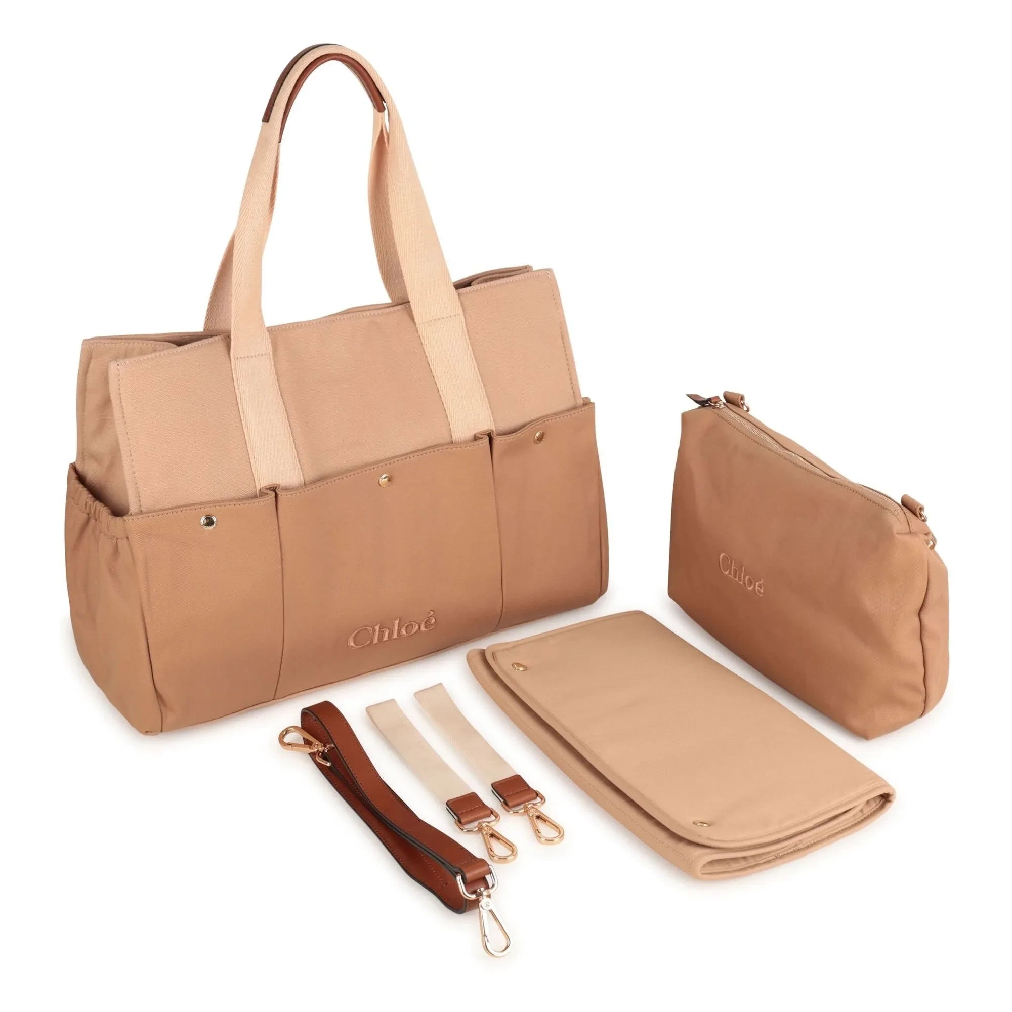 Chloé - Bolso Cambiador con Logo | Rosa beige