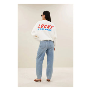 By Bar - Sudadera de algodón Bibi Lucky Everyday | Blanco