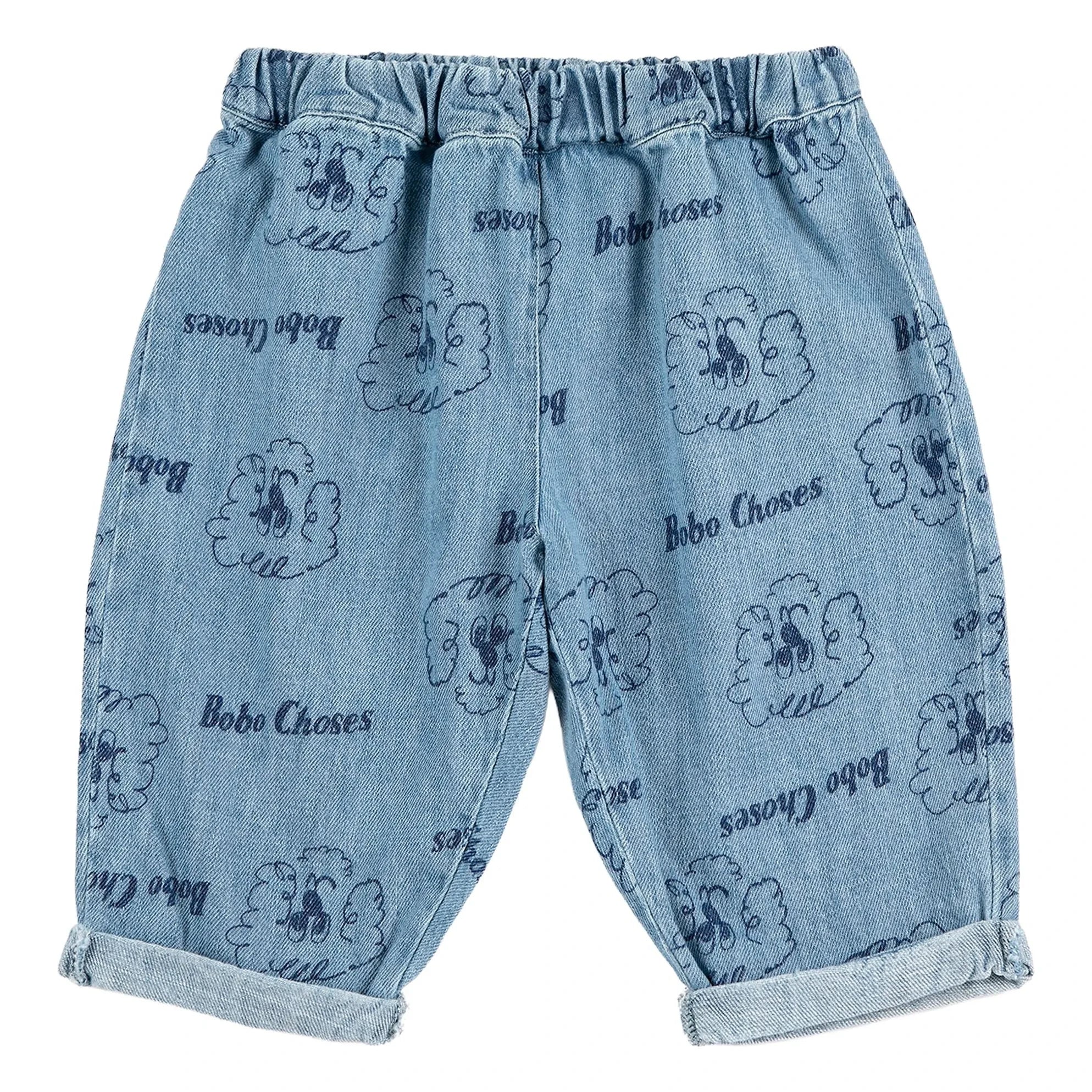 Bobo Choses - Vaqueros de algodón orgánico para bebé con perro | Azul