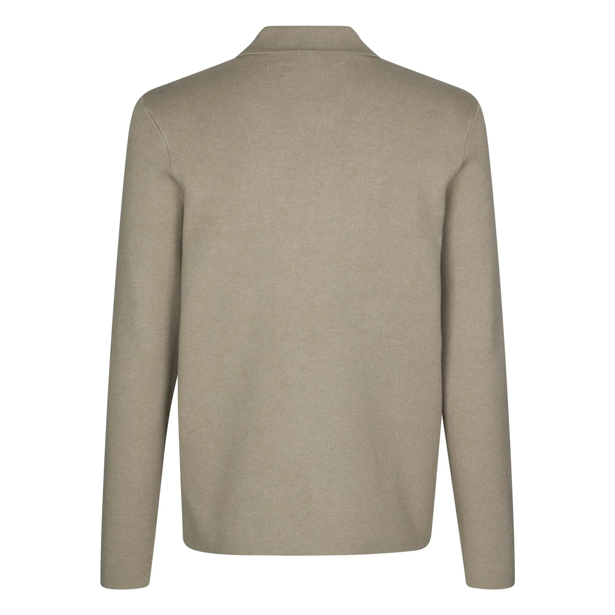Samsoe Samsoe - Polo de manga larga con media cremallera Guna | Beige
